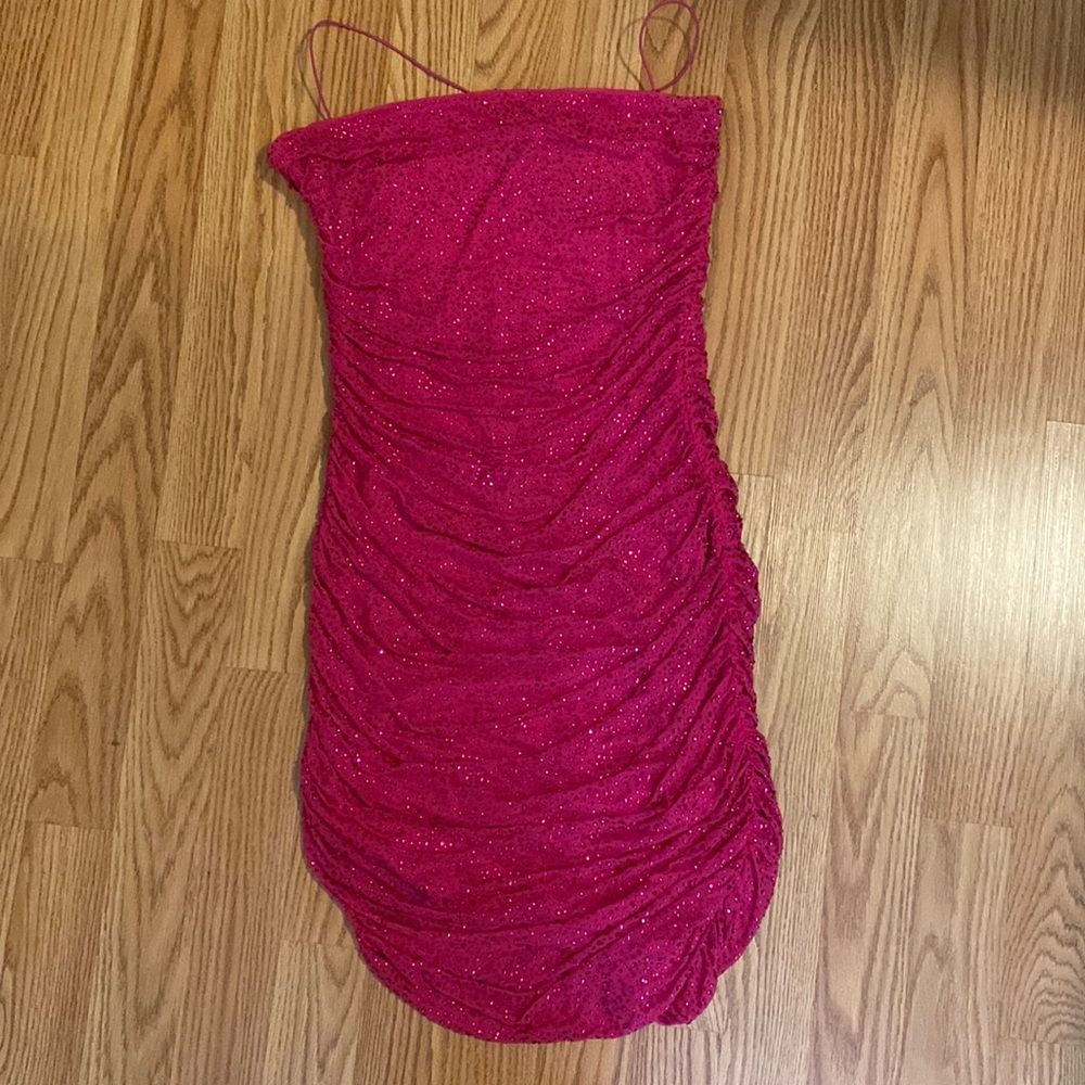 NWT - pink sexy dress size L